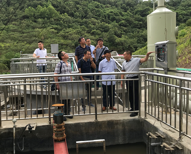 安徽马鞍山环保局到我司固废渣场考察交流