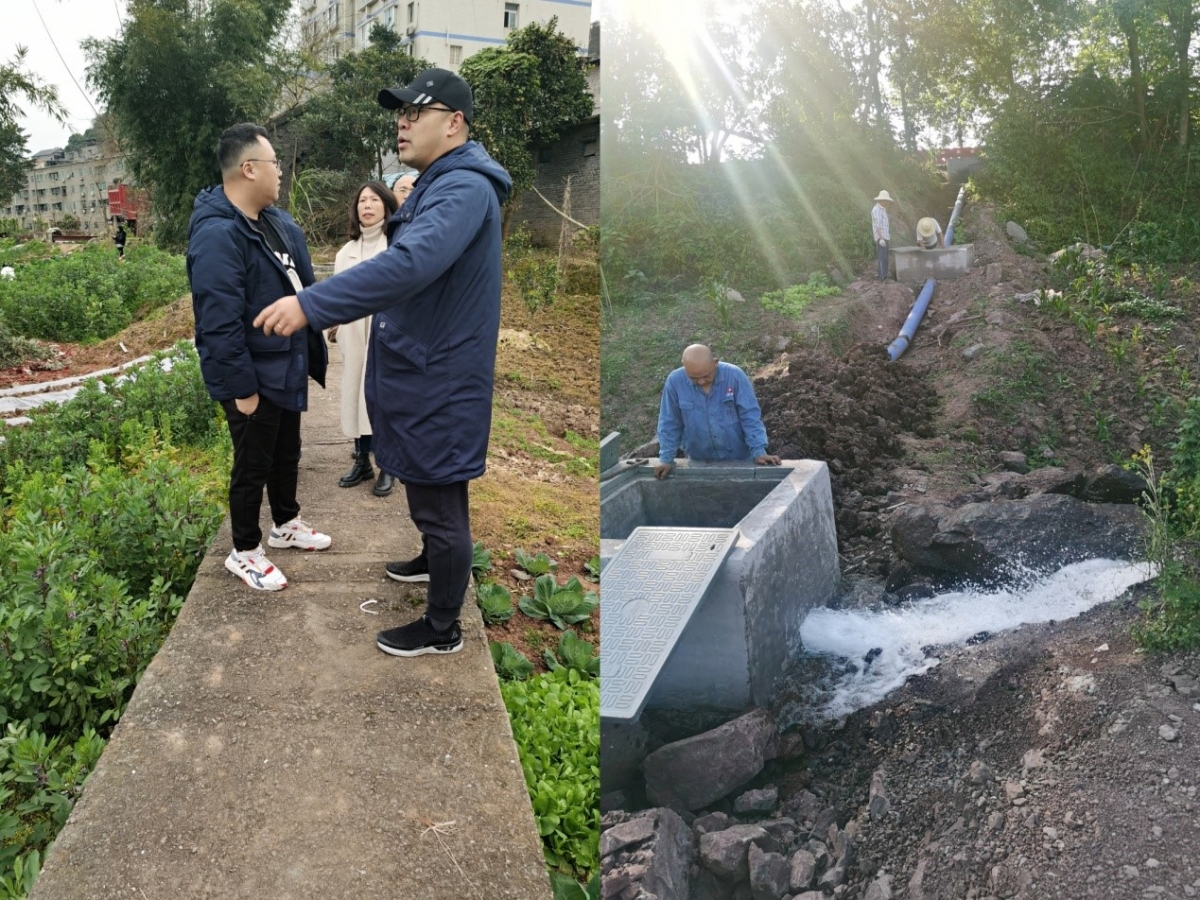 供水公司迁建供水管道，助力港区建设