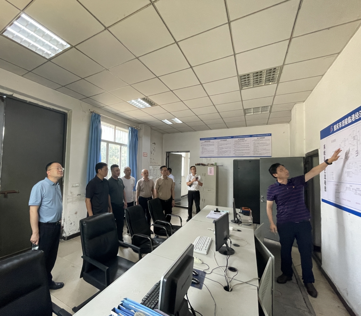 胡涛主席到集团各子公司开展调研