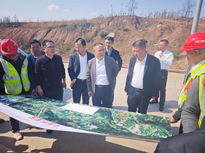 郑小平副区长调研38223工程至李渡生活区 公路改造工程(XB14惠龙路万松至龙桥段 升级改造工程)实施情况